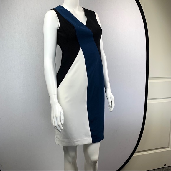 NWOT Anne Klein Colorblock Work Career Midi Dress - Picture 6 of 12